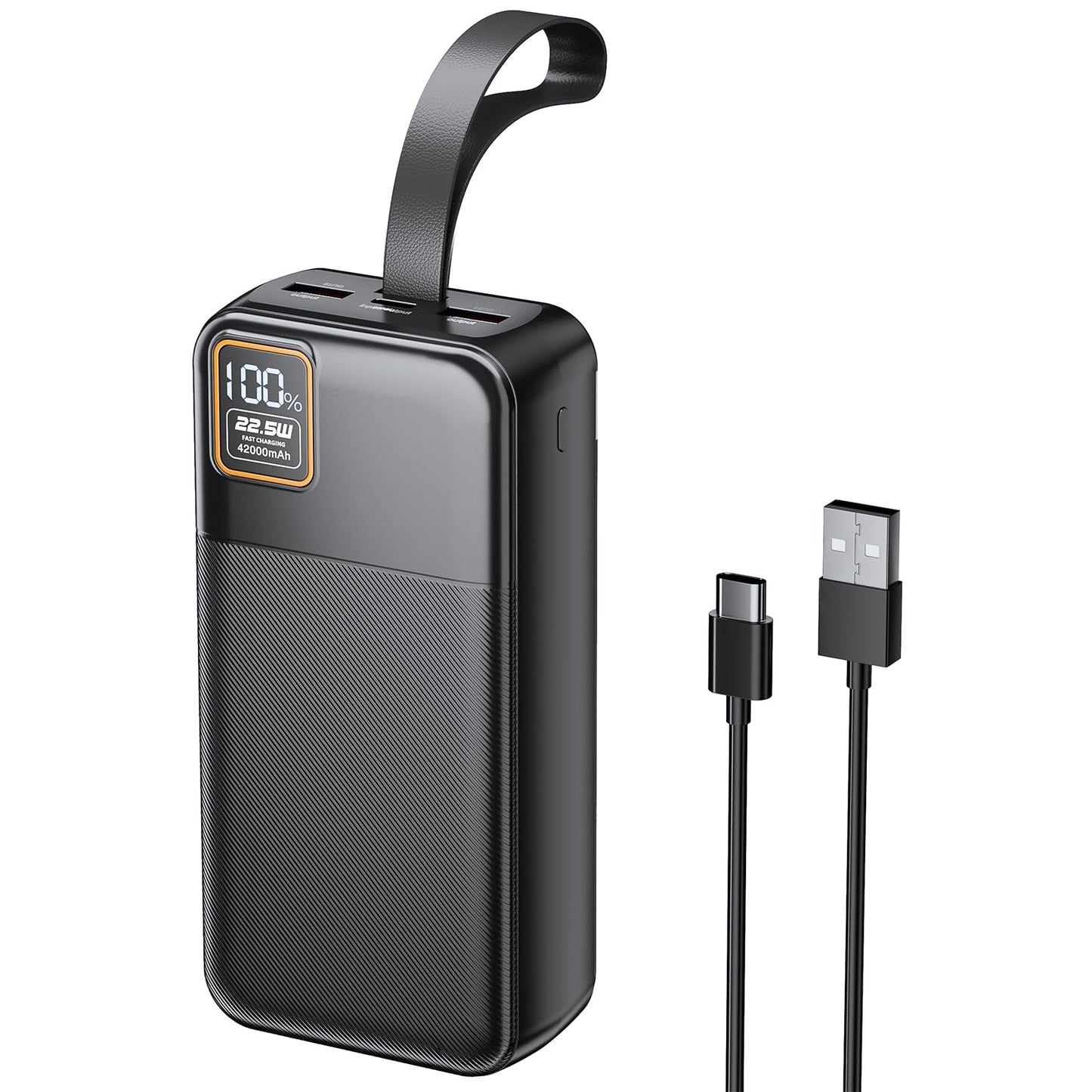 Power Bank 42000 mAh 22.5W USB C with LED Display