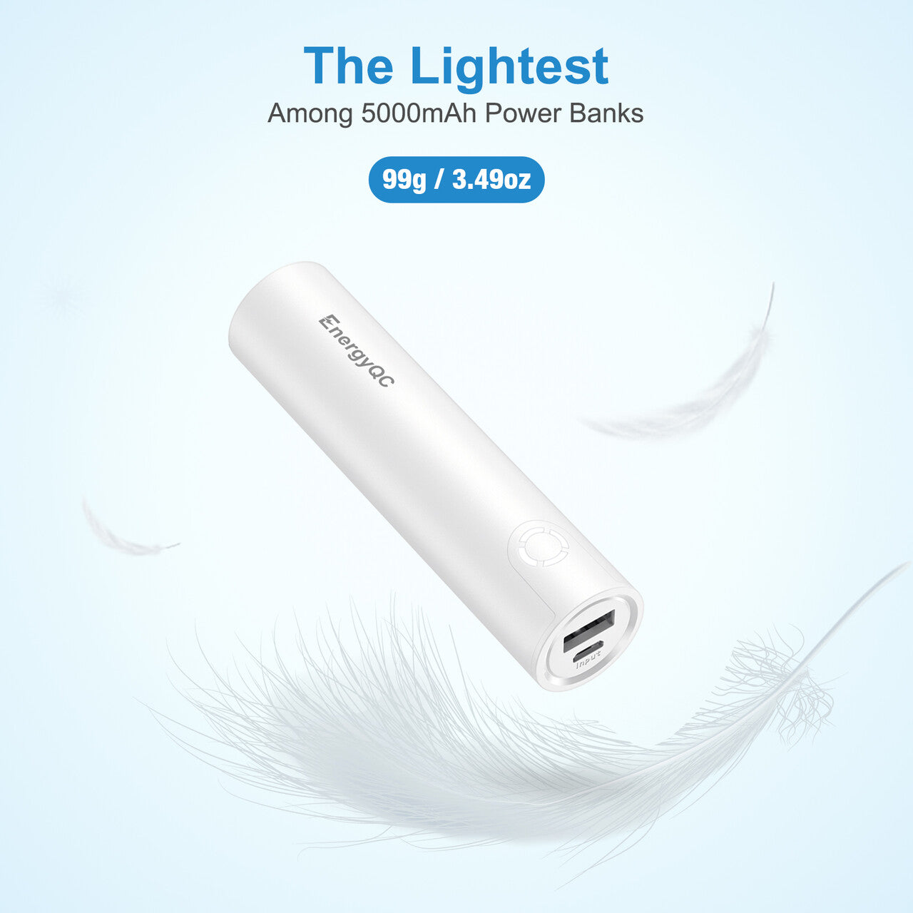 EnergyQC Portable Charger 5000mAh
